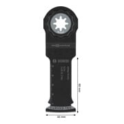 Bosch Lame de scie plongeante PAIZ 32 EPC bois, Starlock, 32 x 60 mm, TU25-5