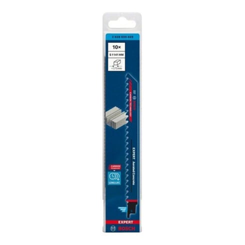 Bosch Lame de scie sabre EXPERT S 1141 HM VE 10 pcs Béton cellulaire