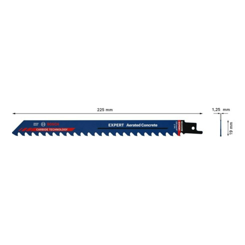 Bosch Lame de scie sabre EXPERT S 1141 HM VE 10 pcs Béton cellulaire