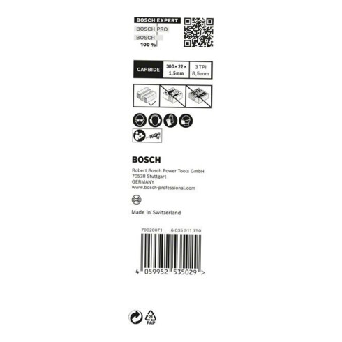 Bosch Lame de scie sabre EXPERT S 1241 HM VE 10 pcs Béton cellulaire