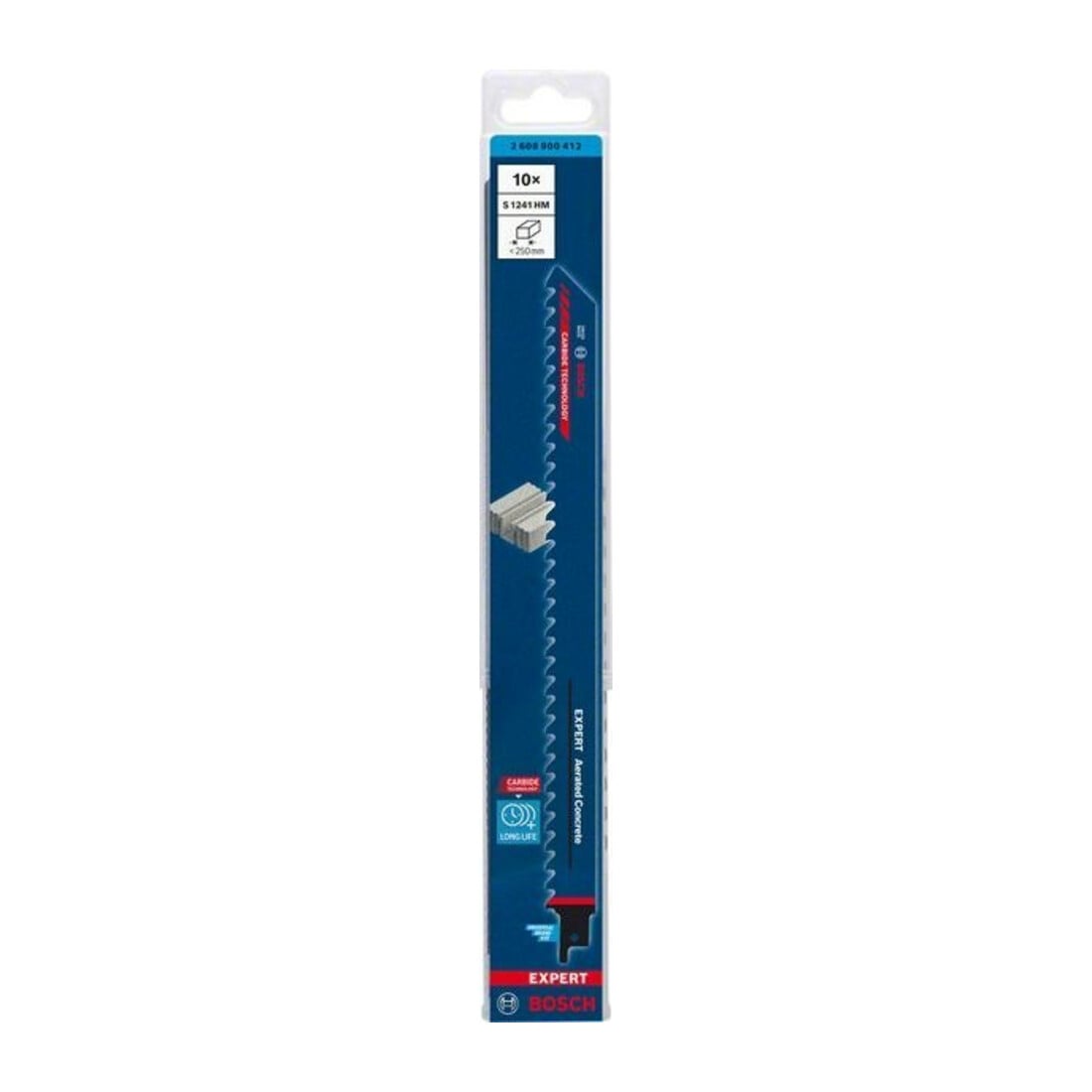 Bosch Lame de scie sabre EXPERT S 1241 HM VE 10 pcs Béton cellulaire