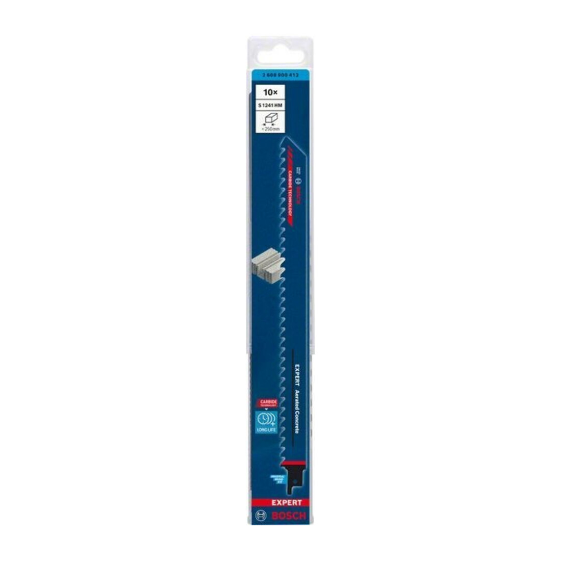 Bosch Lame de scie sabre EXPERT S 1241 HM VE 10 pcs Béton cellulaire