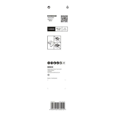 Bosch Lame de scie sabre EXPERT S 1241 HM VE 3 pcs Béton cellulaire