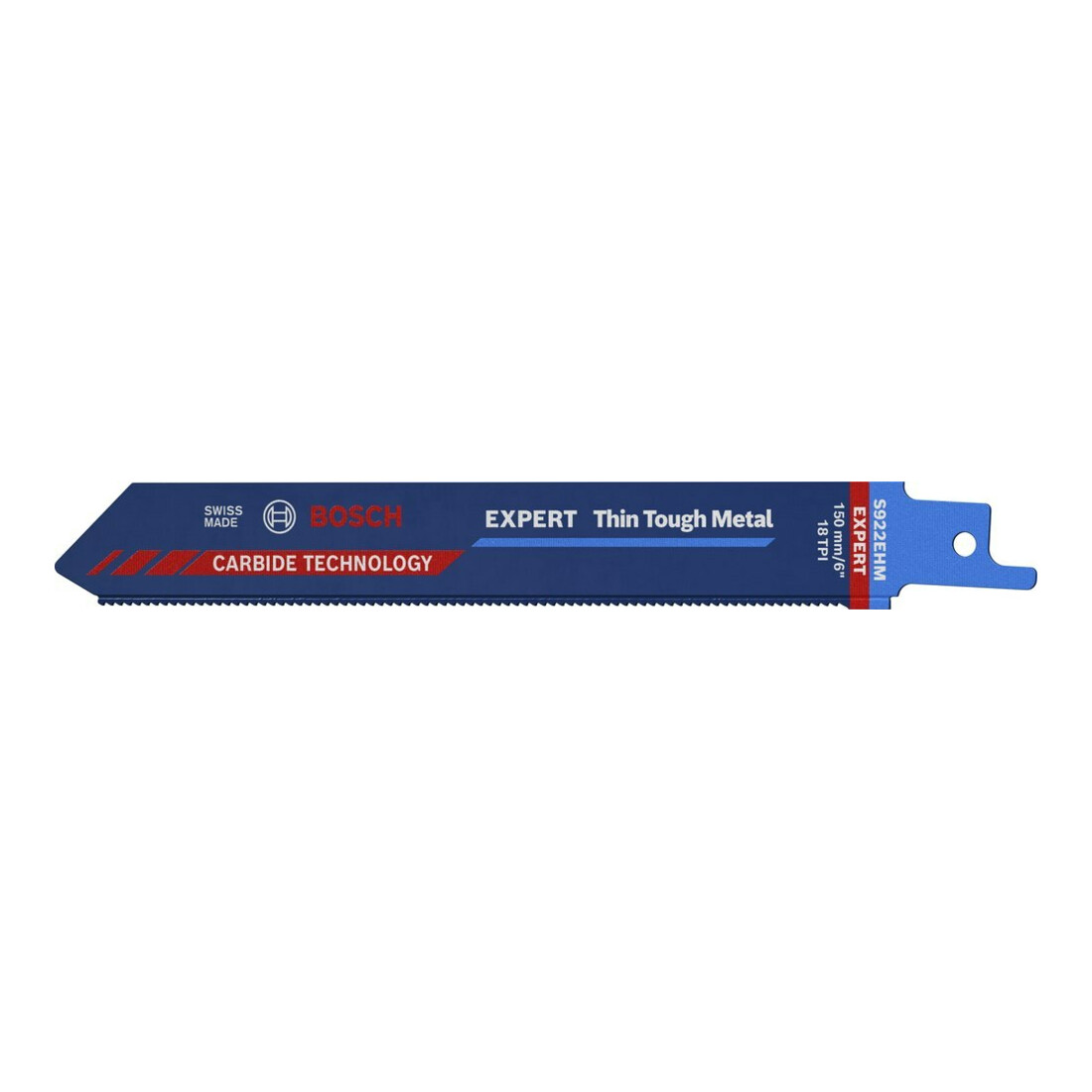 Bosch Lame de scie sabre EXPERT S 922 EHM VE de 10 pièces Thin Tough Metal