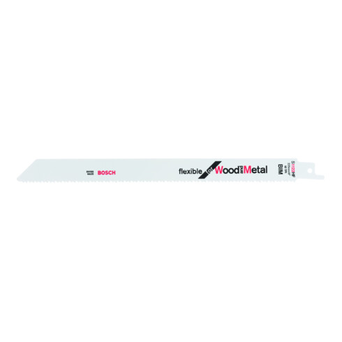 Bosch Lame de scie sabre S 1122 HF VE 25 pcs flexible pour bois et métal