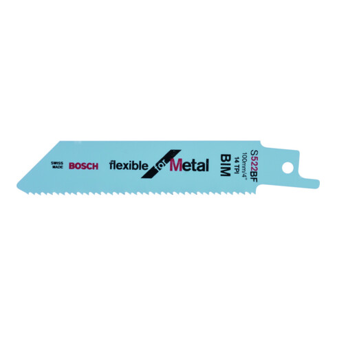 Bosch Lame de scie sabre S 522 BF VE x 5 Flexible pour métal
