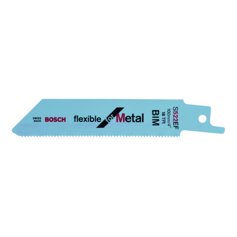 Bosch Lame de scie sabre S 522 EF VE, 5 pièces, flexible pour métal