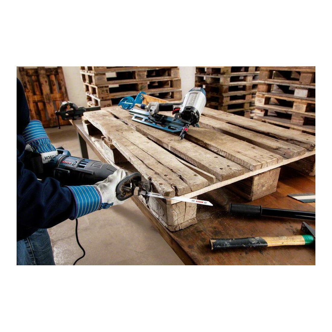 Bosch Lame de scie sabre S 725 VFR VE, 5 pièces, spéciale réparation de palettes