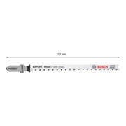 Bosch Lame de scie sauteuse EXPERT T 308 BO VE 5 pcs Bois coupe propre 2 côtés