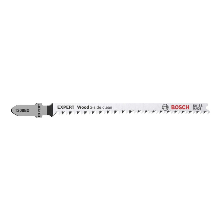 Bosch Lame de scie sauteuse EXPERT T 308 BO VE 5 pcs Bois coupe propre 2 côtés