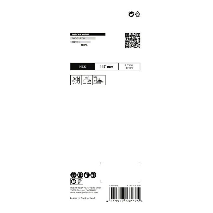 Bosch Lame de scie sauteuse EXPERT T 308 BO VE 5 pcs Bois coupe propre 2 côtés