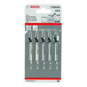 Bosch Lame de scie sauteuse T 101 AO VE x 5 Clean for Wood