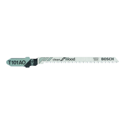 Bosch Lame de scie sauteuse T 101 AO VE x 5 Clean for Wood