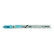 Bosch Lame de scie sauteuse T 118 B VE 5 pcs Basic pour métal