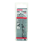 Bosch Lame de scie sauteuse T 144 D VE 25 pcs Speed pour bois