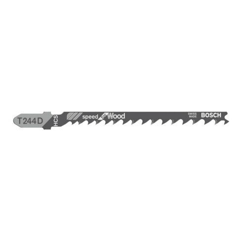 Bosch Lame de scie sauteuse T 244 D VE 100 pcs Speed pour bois