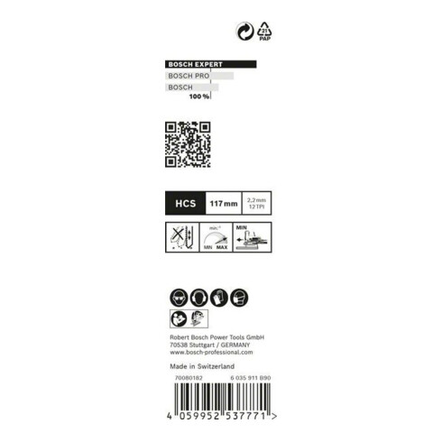 Bosch Lame de scie sauteuse T 308 B, 100 pièces