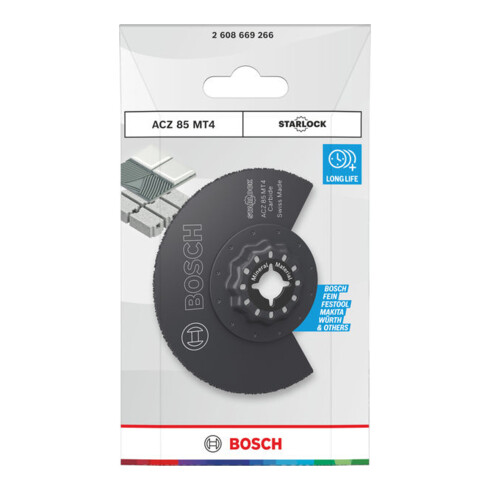 Bosch Lame de scie segmentée Multi-Matériaux ACZ 85 MT4, Starlock, 85 mm