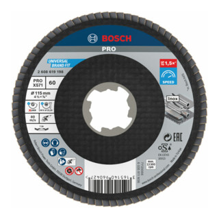 Bosch lamellenschijf X571 Best for Metal, schuin, vezel
