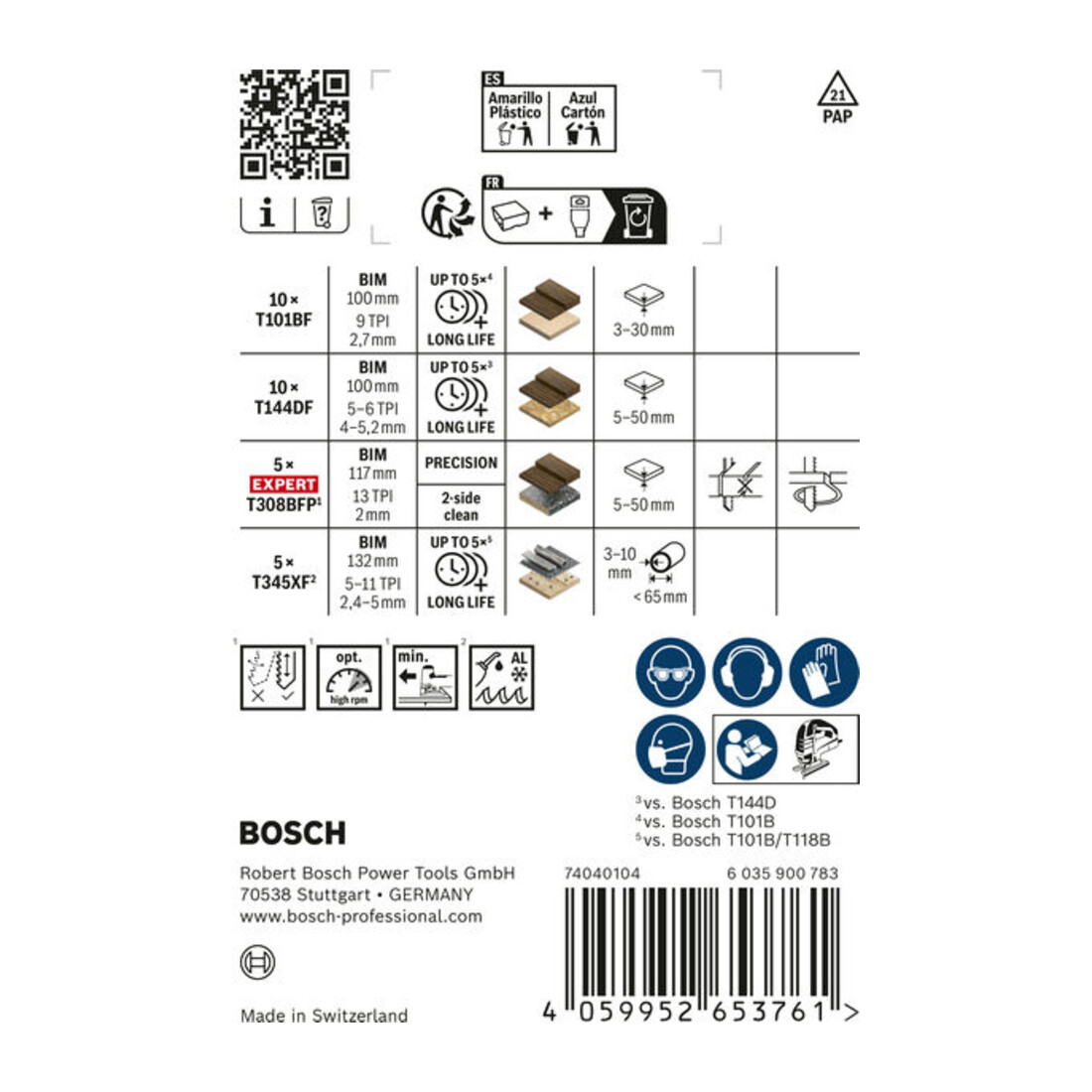 Bosch Lames de scie PRO Bois et Métal Set Cuisinier, 30 pcs