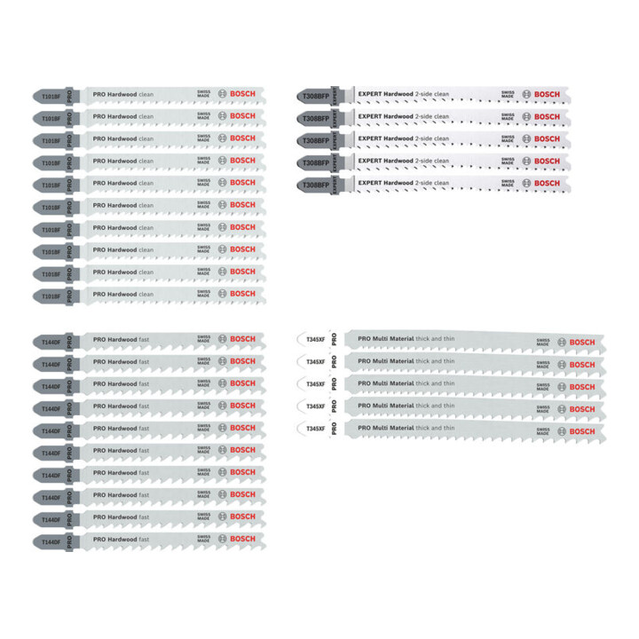 Bosch Lames de scie PRO Bois et Métal Set Cuisinier, 30 pcs