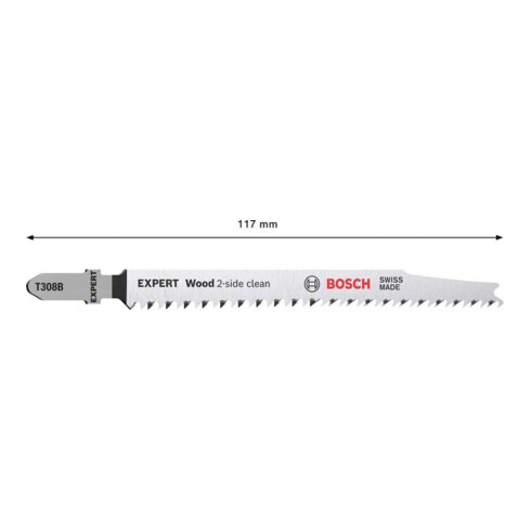 Bosch Lames de scie sauteuse, 25 pièces, T 308 B