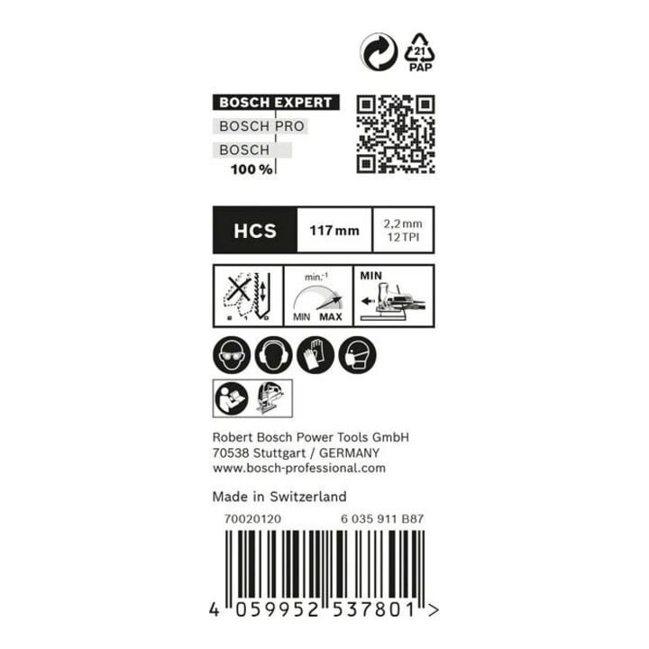 Bosch Lames de scie sauteuse, 25 pièces T 308 BO