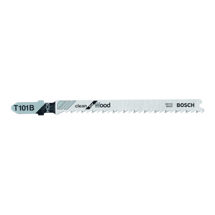 Bosch Lames de scie sauteuse T 101 B VE x 25 Clean for Wood