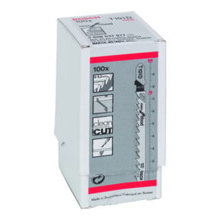 Bosch Lames de scie sauteuse T 101 D VE 100 pcs Clean for Wood