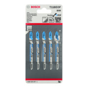 Bosch Lames de scie sauteuse T 118 EOF VE x 5 Flexibles pour métal-5