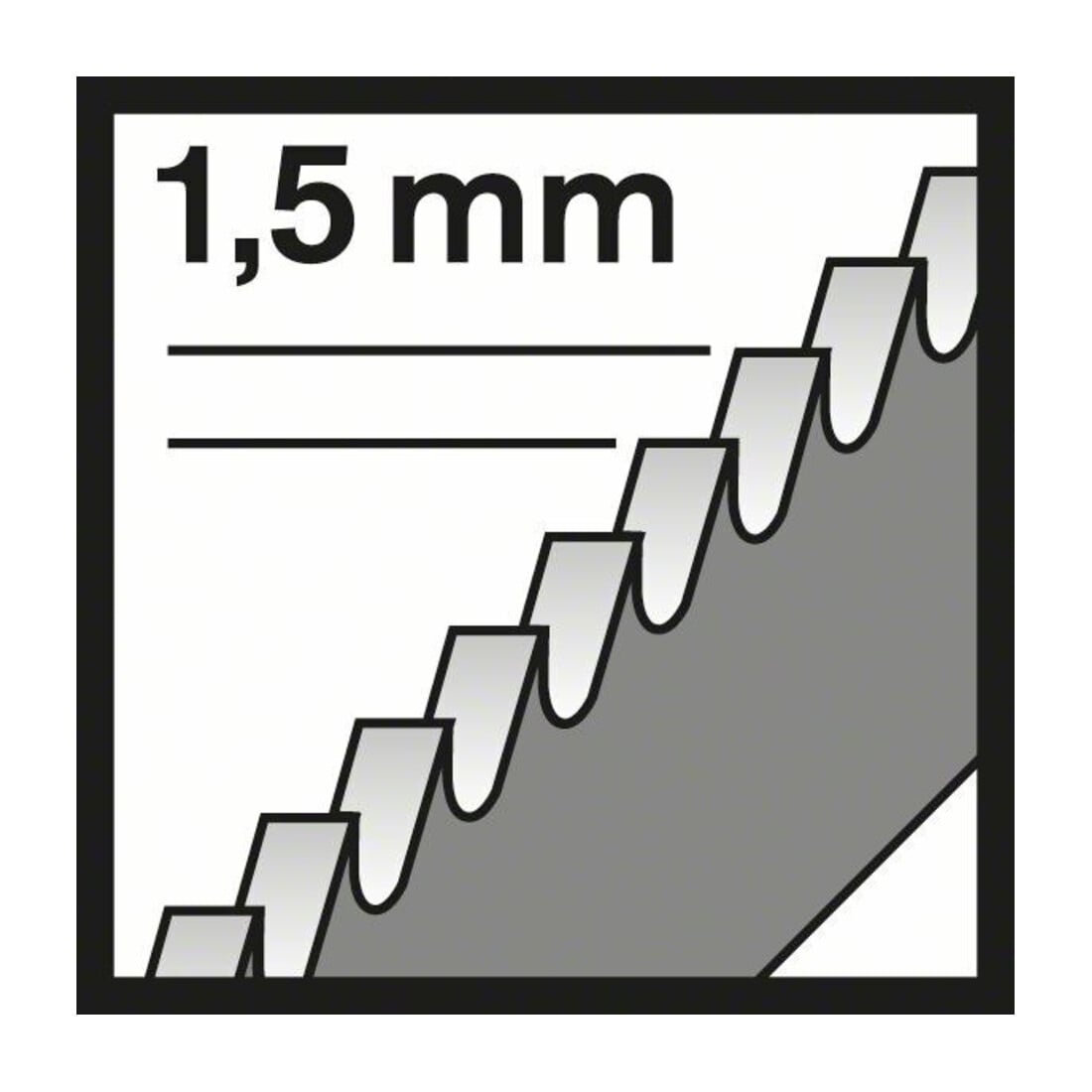 Bosch Lames de scie sauteuse T 118 EOF VE x 5 Flexibles pour métal