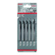 Bosch Lames de scie sauteuse T 301 CDF, lot de 5, Clean for Hard Wood-2