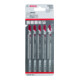 Bosch Lames de scie sauteuse T 302 H, lot de 5, Clean pour PVC-1