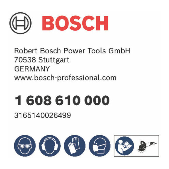 Bosch Lammwollhaube für Polierer 180 mm
