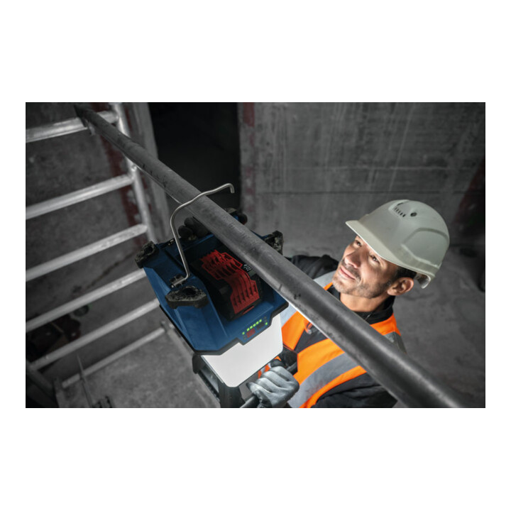 Bosch Lampe de chantier sans fil GLA 18VH-7500 + câble d'alimentation IEC