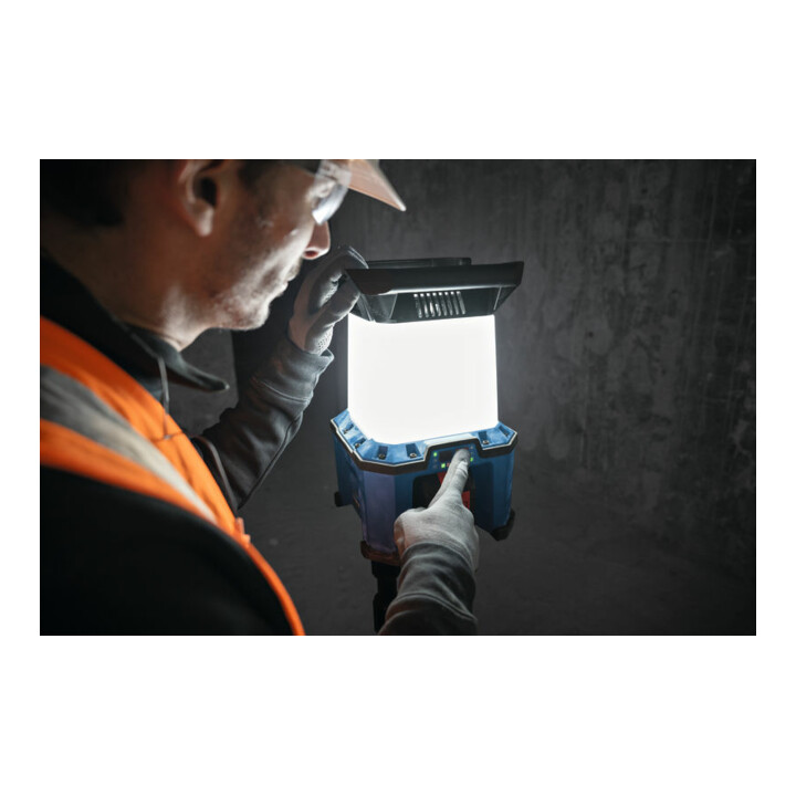 Bosch Lampe de chantier sans fil GLA 18VH-7500 + câble d'alimentation IEC