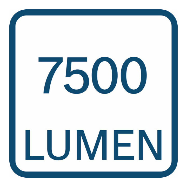 Bosch Lampe de chantier sans fil GLA 18VH-7500 + câble d'alimentation IEC