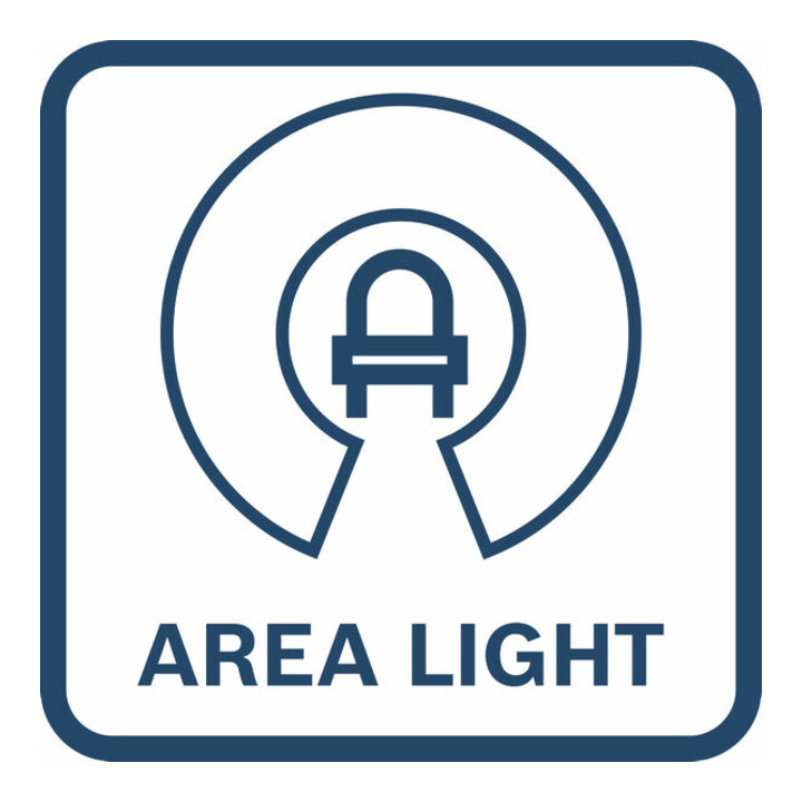 Bosch Lampe de chantier sans fil GLA 18VH-7500 + câble d'alimentation IEC