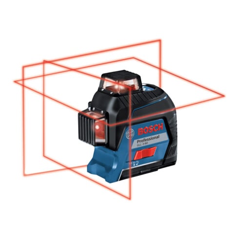 Bosch Laser a linee GLL 3-80 con 4 x batterie LR6 da 1,5 V
