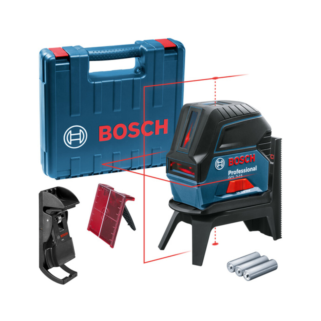 Bosch Laser combinato GCL 2-15 con valigetta per professionisti