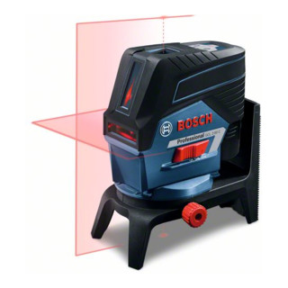 Bosch Laser combinato GCL 2-50 C con 4 x batterie LR6 (AA) da 1,5 V, adattatore per batterie RM 2