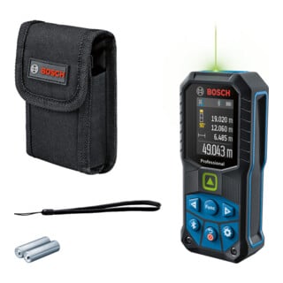 Bosch Laser-Entfernungsmesser GLM 50-27 CG mit 2 x 1,5 V LR6-Batterie (AA)
