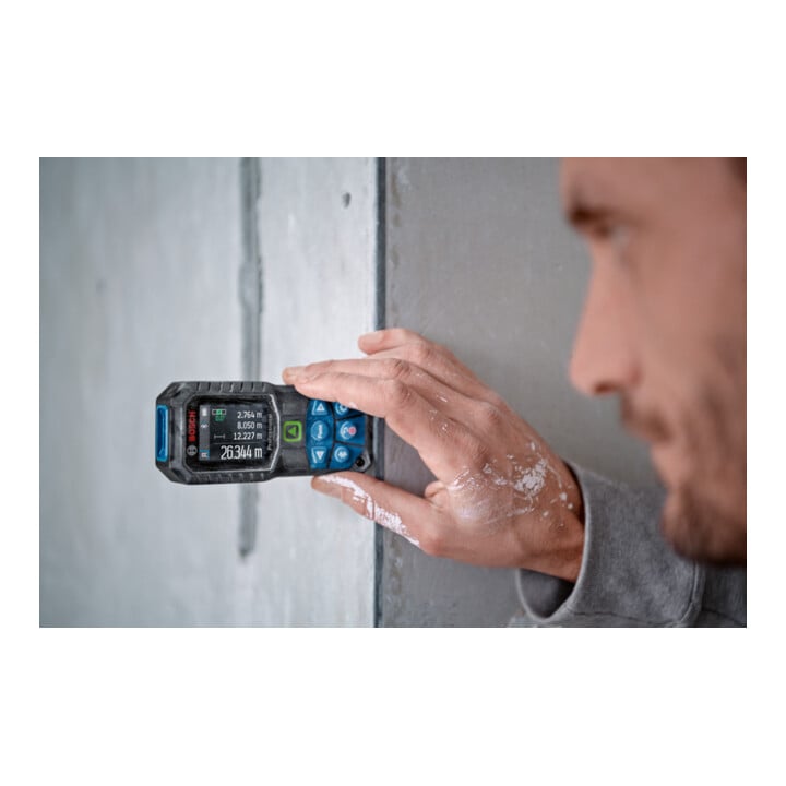 Bosch Laser-Entfernungsmesser GLM 50-27 CG mit 2 x 1,5 V LR6-Batterie (AA)
