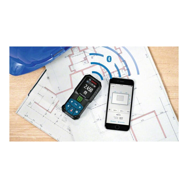 Bosch Laser-Entfernungsmesser GLM 50-27 CG mit BA 3.7V 1.0Ah A und USB-C™-Kabel