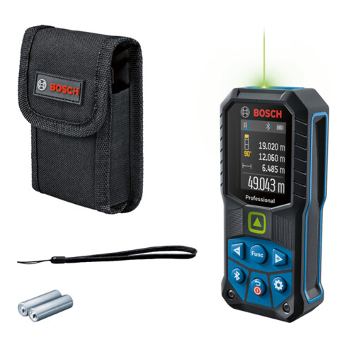 Bosch laserafstandsmeter GLM 50-27 CG met 2 x 1,5 V LR6-batterij (AA)