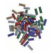 Bosch lijmstiften Gluey, glittermix, 70 stuks, rood, groen, blauw, zilver, goud
