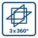Bosch lijnlaser GLL 3-80 C met 1 x 2,0 Ah Li-Ion-accuhouder BM 1 L-BOXX-5