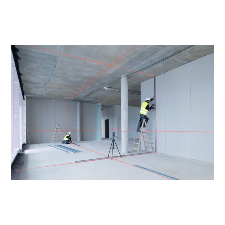 Bosch lijnlaser GLL 3-80 C met 4 x 1,5 V LR6 (AA) batterijen accu adapter