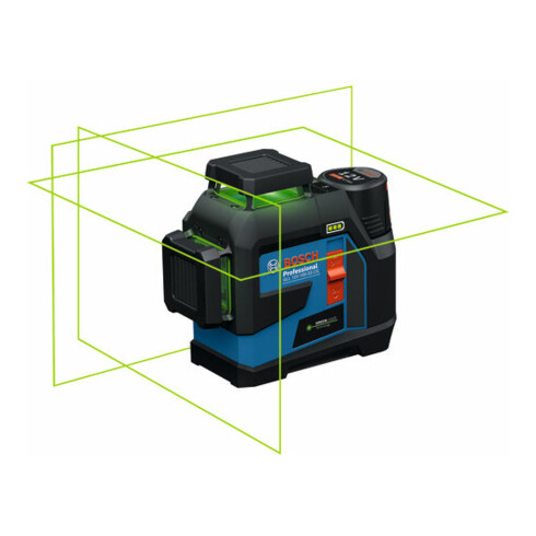 Bosch Linienlaser GLL 12V-100-33 CG mit 1 x Akku GBA 12V 2.0Ah in L-BOXX