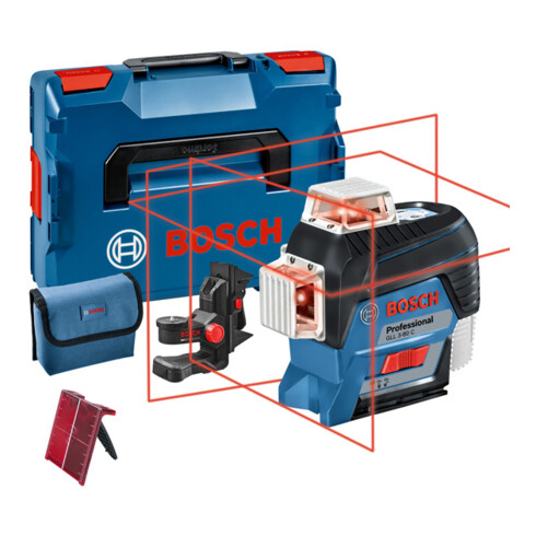 Bosch Linienlaser GLL 3-80 C Solo Version Halterung BM 1 L-BOXX